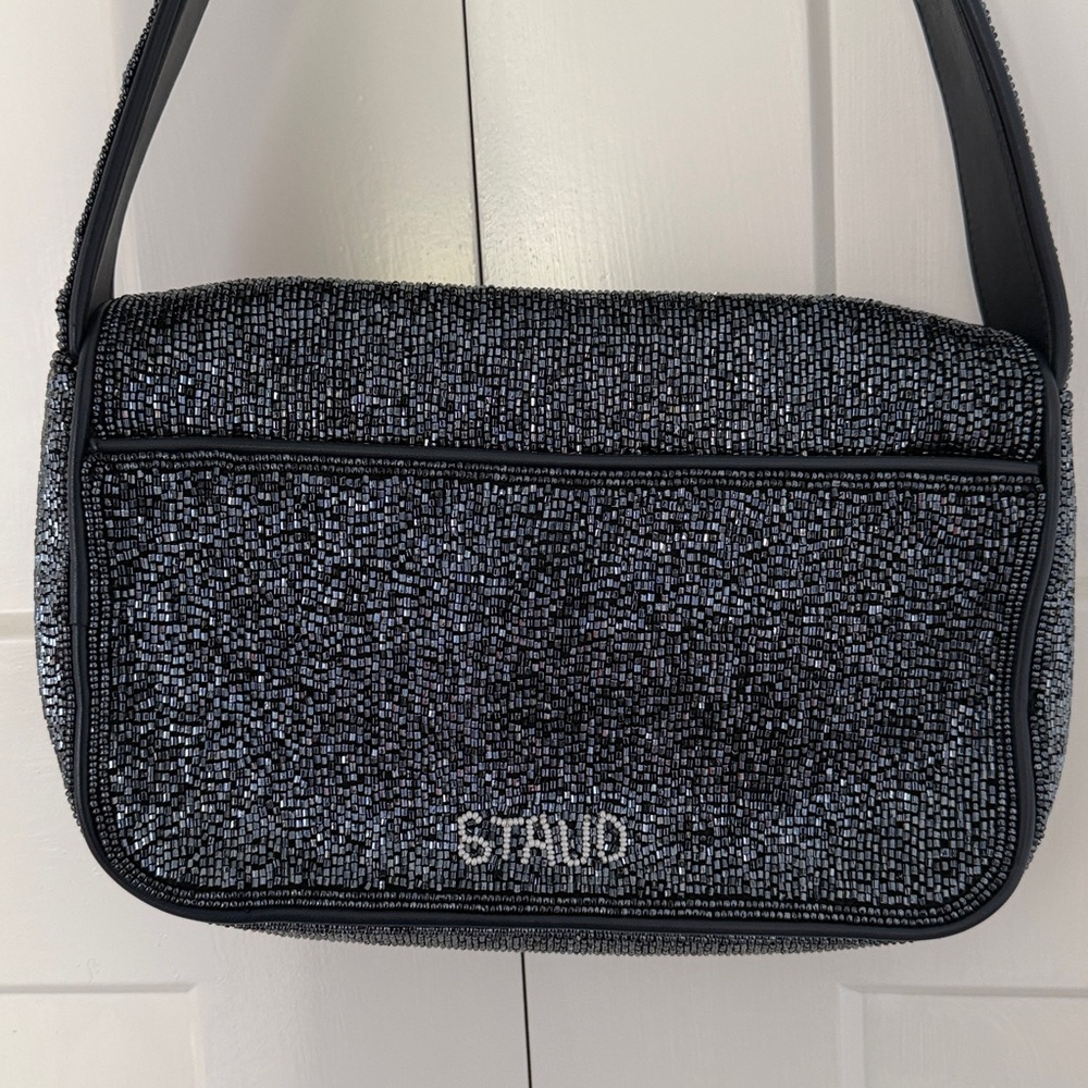 STAUD Navy Beaded Tommy Bag - Picture 8 of 10